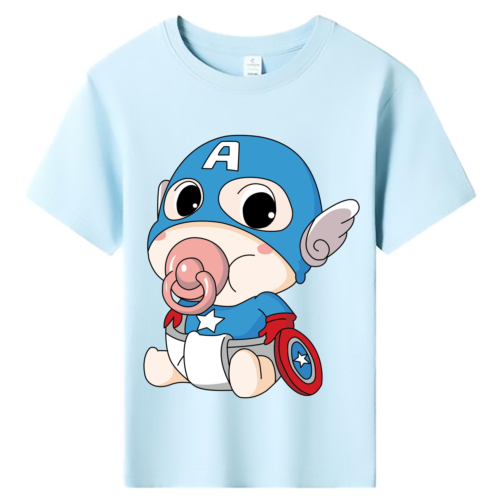 （画像用） アベンジャーズ The Avengers 綿100％キッズTシャツ（フロントプリント）